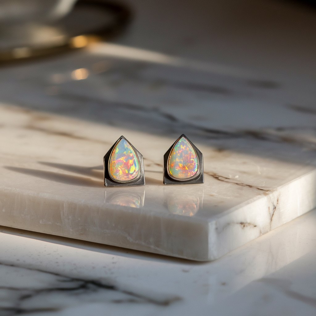 Fire Opal earring